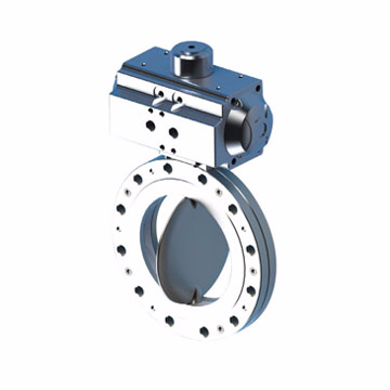 Pneumatic butterfly valve